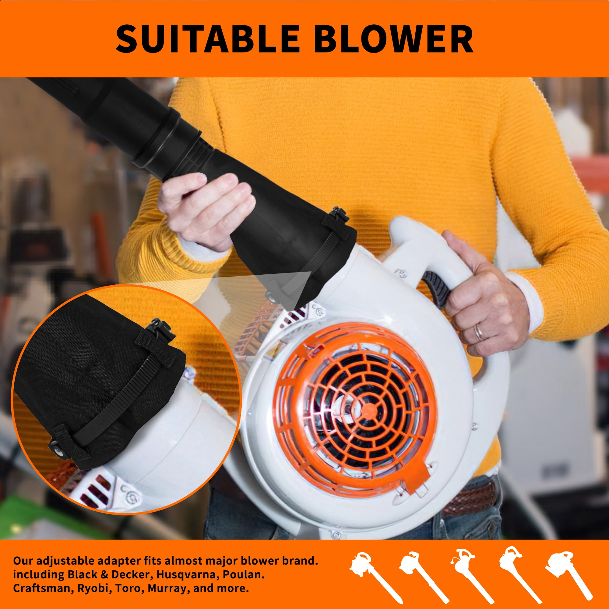 Boxlegend Universal Gutter Cleaning Kit Tools for Leaf Blowers, 11 ft