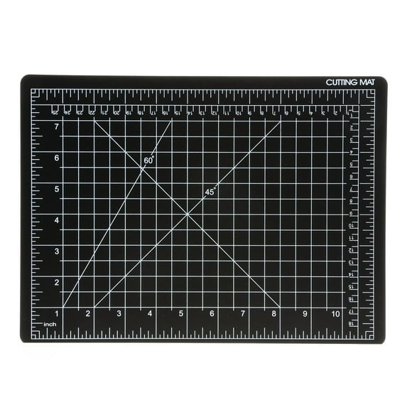 ToolTreaux DIY Craft Self Healing Cutting Mat Art Supply Tool 9 x 12 Inch Black