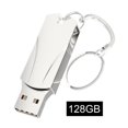 thumbnail image 2 of Metal Memory Stick Plug and Play Flash Disk Memory Stick Dispositivo de almacenamiento externo (128GB) Plata FLhrweasw El nuevo, 2 of 6