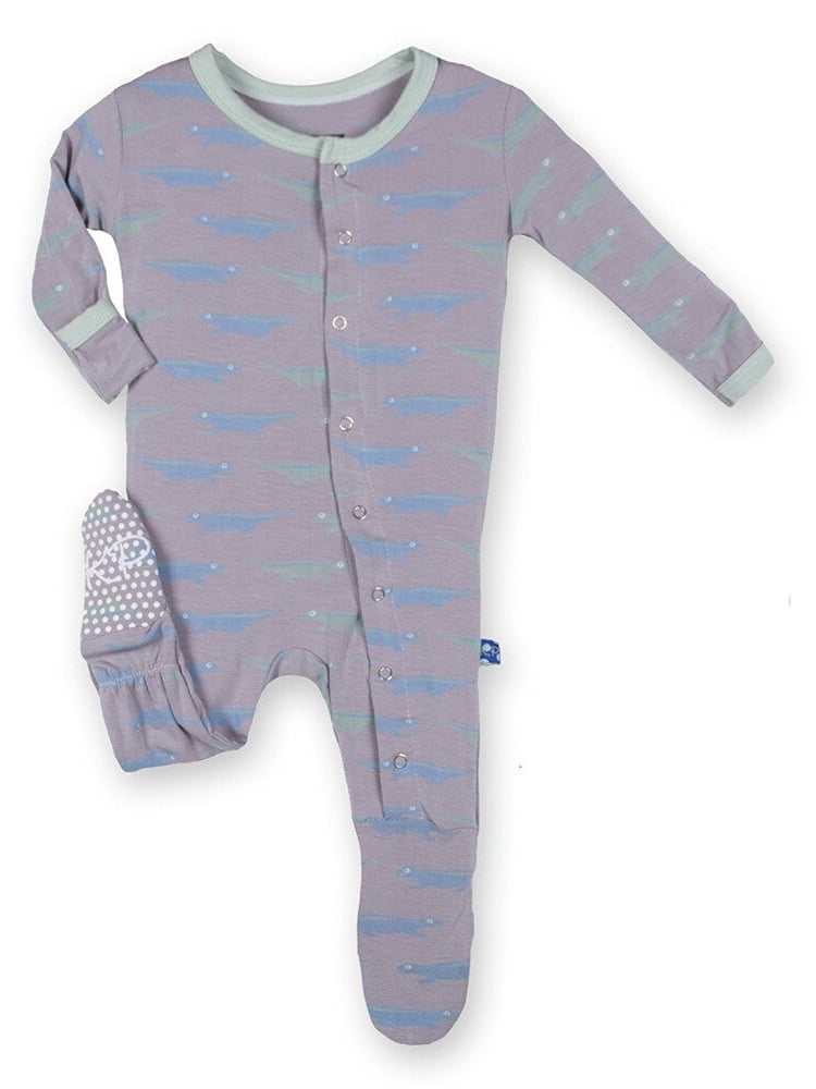 Details about   Kickee Pants Infant Girl Glacier Frosted Birch Pajamas 0-3 Months New 
