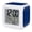 Blue, Navy, Silver, Cobalt, variant on Yellow Polka Dots Digital Alarm Clock for Bedrooms, Smart LED Alarm Clock with 7 Color Changing Night Light, Modern Speckles Minimalist Black Silent Wake Up Clocks for Sleep Study Cooking 3.2"x3.2"