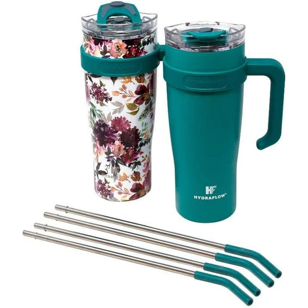 Hydraflow 40Ounce Double Wall Stainless Steel Tumbler with Handle 2