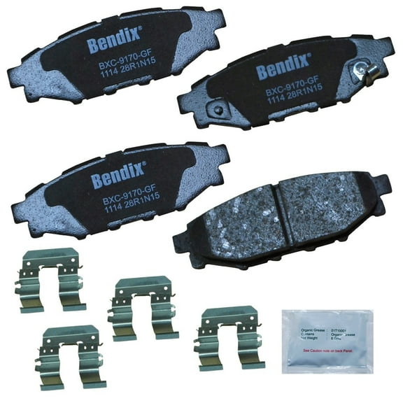 Bendix Disc Brake Pad Set Fits select: 2018 SUBARU FORESTER, 2016-2019 SUBARU CROSSTREK, 4 Pieces
