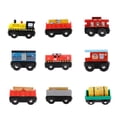 thumbnail image 4 of de Vagones de de Dibujos Animados, Favores de de Juguete de Tren Ferroviario ños de 3 en Adelante Baoblaze Juguete de tren de madera, 4 of 8