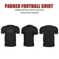 thumbnail image 2 of Chandail de Compression Rembourré pour Homme Protecteur de Côtes de Football, Coussinets de Poitrine et d'Épaule pour Football, Baseball, Basketball Équipement de Protection Résistant aux Impacts, Chandail de Sport Respirant, 2 of 7