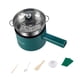 thumbnail image 4 of Olla eléctrica multifuncional para cocinar al vapor, pequeña, de 1,8 l, antiadherente, para pasta, dumplings, fideos y sopa. verde con vapor, 4 of 9