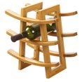thumbnail image 1 of FURINNO Dapur Bamboo 9-Bottle Wine Rack, Natural, 1 of 1
