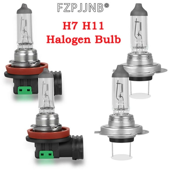 FZPJJNB For Chevy Malibu 2013-2015 - H7 H11 Halogen Headlight Hi/Lo Beam Bulbs Kit 3400K