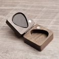 thumbnail image 2 of Guitar Picks & Walnut Case, Personalized Holder for Guitar Enthusiasts, 2 of 5