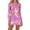 Red, variant on Womens Tight Dress Clubwear Metallic Shiny Bodycon Crew Neck Long Sleeve Rave Dresses Color Gold Size M