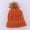 Orange, variant on Gifts under $25 Aueoeo Beanie Knitted Hats Winter Warm Pom Hat Chunky Trendy Cute cuffed Cap Unisex Wine