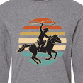 thumbnail image 4 of Inktastic Rodeo Team Roping Cowboy Long Sleeve T-Shirt, 4 of 5
