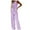 Light Purple, variant on Fgnfyis Womens Elegant Solid Color Suit Vest Tank Cardigan Pockets Tops Wide Leg Pants Suit Women's Trousers Suit Beige M