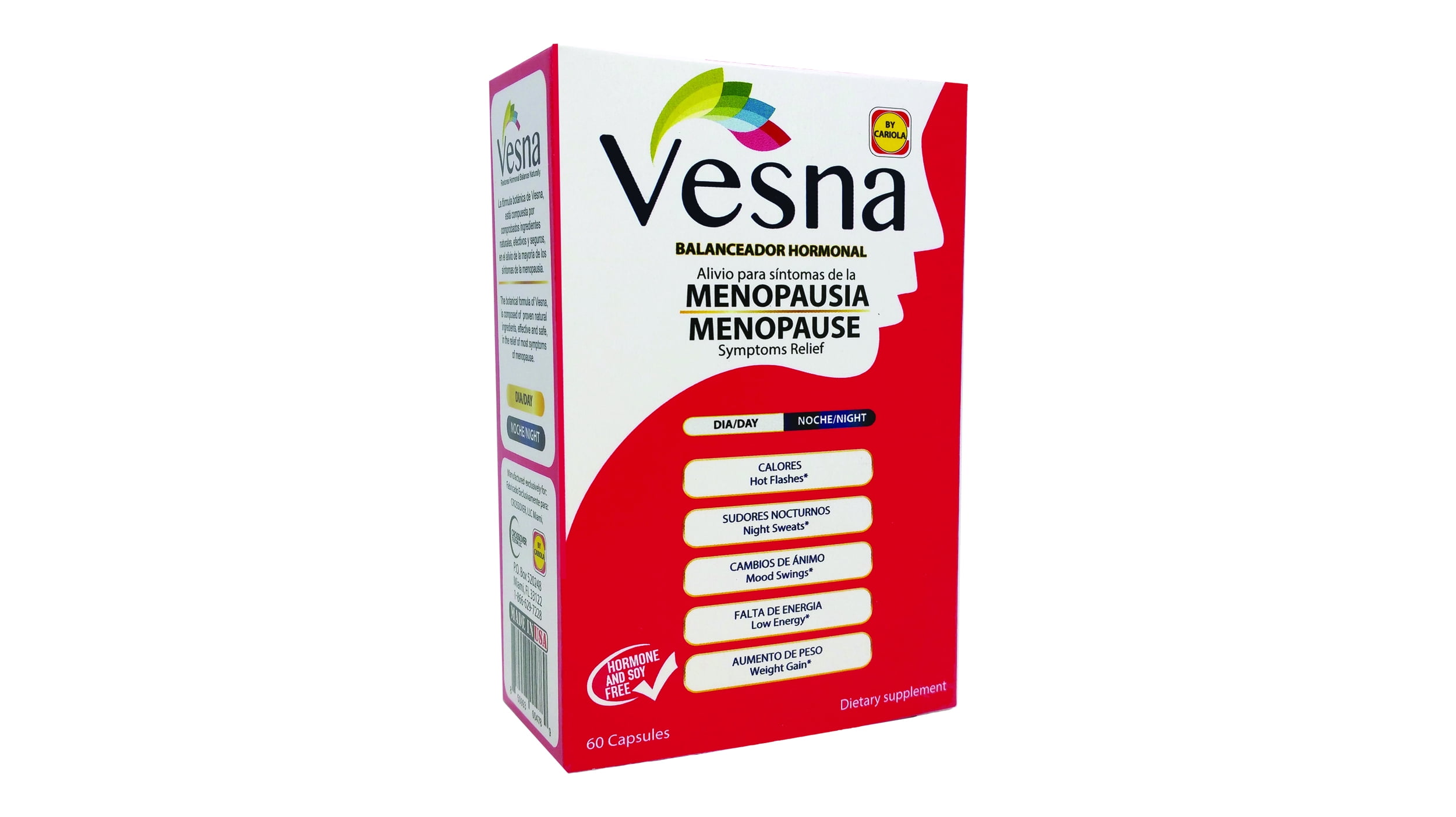 Vesna Black Cohosh, Vitamin B6, Vitamin D Natural Capsules Support