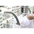 thumbnail image 5 of Grey Metal Clothes Drying Rack for Balcony Indoor Outdoor Use Heavy Duty Adjustable Arms, 5 of 8