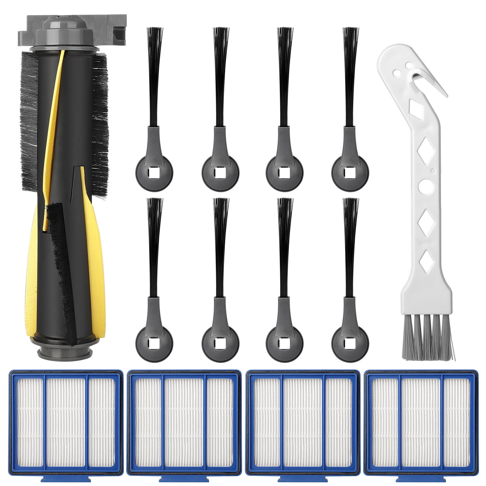 Accessories Filter Side Brushes Kit For Shark IQ R101AE Robot Vacuum Cleaner 