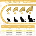 thumbnail image 2 of Uxcell Cat Nail Caps, Cat Claw Covers with Adhesive Glue and Applicators, Kitten Claw Caps Soft Paws, (40 Pcs, S, Crystal Gold), Intended for Pet Tips /  Nail Covers / Control Paws, 2 of 6