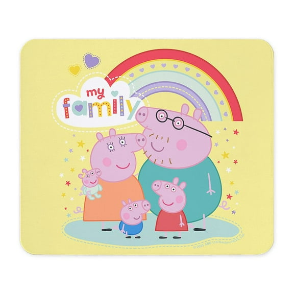 CafePress - Peppa Pig: My Family - Non-slip Rubber Mousepad, Gaming Mouse Pad