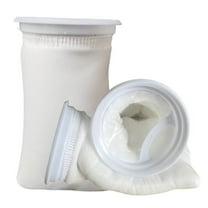 4 Inch Ring Filter Socks 200 Micron - Aquarium Felt Filter Bags -4 Inch Ring By 9.8 Inch Long [Short Version] - Fits Eshopps and Aqueon