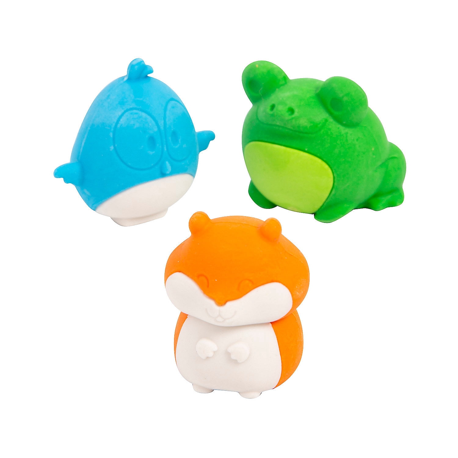 Fun Express Woodland Animal Surprise Inside Erasers - 18 Pc