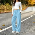 thumbnail image 4 of LUGOGNE Boys Girls Fleece Lined Sweatpants Kids Wide Leg Winter Pants with Pockets Comfortable Loose Lounge Track Pants, 4 of 9