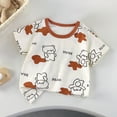 thumbnail image 2 of Staki Boys T Shirts Toddler Boys Graphic Tee Shirts Cotton Short Sleeve Crewneck Tops for Little Boys 2T 3T 4T Coffee,5-6 Years, 2 of 4