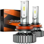 SEALIGHT H11/H8/H9 LED Headlight Bulb 16000lm 6000K White Easy Installation,Pack of 2