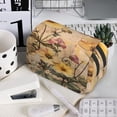 thumbnail image 7 of Sikiie Vintage Floral Butterfly Collage Print Flip Double-layer Pencil Case, All-purpose Stationery Bag for Study and Office, Zipper Design, Unisex, 7 of 7