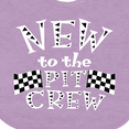 thumbnail image 4 of Inktastic New to the Pit Crew Racing Flags Boys or Girls Baby Bib, 4 of 4