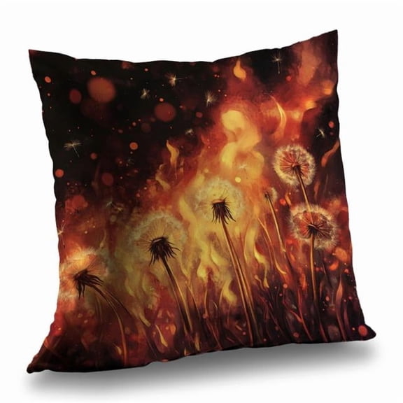 MWW C1PO1818FFP196 18 x 18 in. Dandy Fire Red Outdoor Throw Pillow - Home Decor Accent