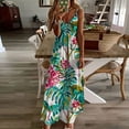 thumbnail image 3 of HomeGardon Summer Dresses Dresses for Women Summer Print Casual Loose Sleevless-Neck Dress,S-XXXL, 3 of 5