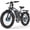 HBM8 Pro Gray, variant on Electric Bike, 52V 25Ah 5000W Dual Motors, 26" Fat Tires Fast Ebike, Max 45mph 100 Mile Range, for Off-Road Mountain Riding Adventures UL 2849