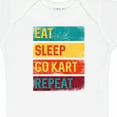 thumbnail image 4 of Inktastic Gokarting Eat Sleep Go Kart Repeat Boys or Girls Baby Bodysuit, 4 of 5