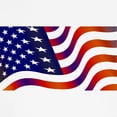thumbnail image 3 of CafePress - Wavy American Flag T Shirt - Light T-Shirt Kids XS-XL, 3 of 4