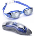 thumbnail image 1 of Gafas de natación sin fugas de silicona con estuche protector ajustable para natación de triatlón unisex WEIHJMXG, 1 of 5