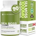 thumbnail image 1 of Nutrawave Irish Sea Moss Complex 1000 mg – Sea Moss, Burdock, Sea Wrack & Zinc, Mineral-Rich Immune & Digestive Support, 90 Vegan Capsules, Non-GMO, Gluten-Free, 1 of 12