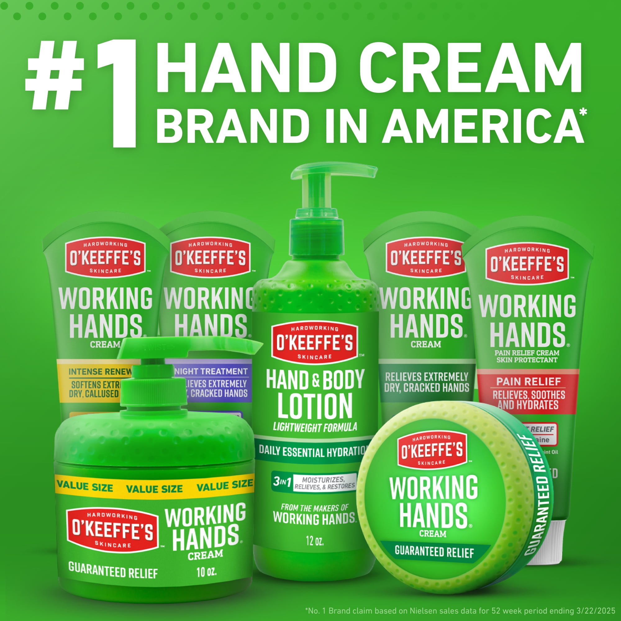 O'Keeffe's Working Hands Lidocaine Pain Relief Cream, Maximum Strength, 3 oz