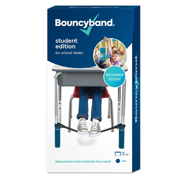 Bouncyband Chair Band for School Desks, Blue