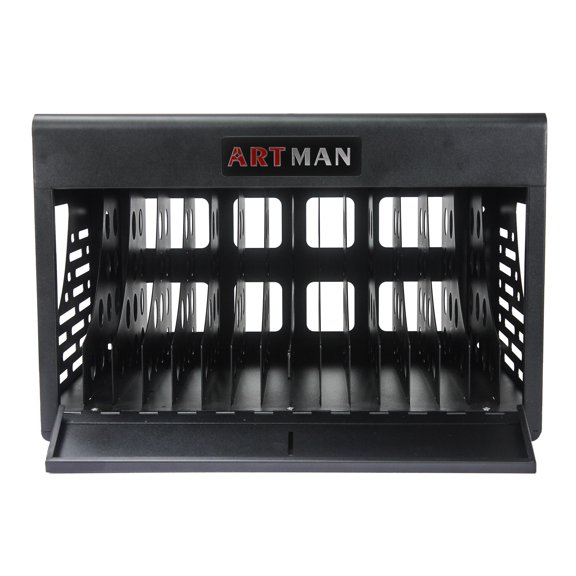 Daatumm Lockable 16-Device Charging Station in White - Ideal for Classroom & Office Use