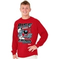 thumbnail image 3 of The Smurfs Kanji Rise and Grind Men Big & Tall Long Sleeve Tee Brisco Brands 3X, 3 of 5