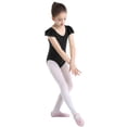 thumbnail image 2 of MSemis Girls Basic Ruffles Short Sleeve Tank Leotard Ballet Dance Bodysuit, 2 of 7