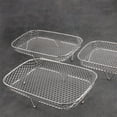 thumbnail image 2 of Air Fryer Rack Stackable,3pcs Layered Dehydrator Racks Stainless Steel Grilling Rack Rectangle, 2 of 9