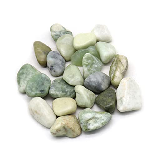 Polished Jade Green Pebbles 5 Lb. 1" 2” Inch Rocks For Potted Plants