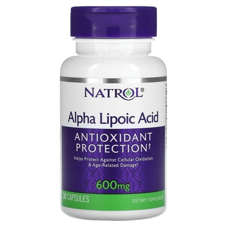 Natrol - Alpha Lipoic Acid Antioxidant Protection 600 mg. - 30 Capsules
