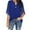 Blue, variant on Tops for Women Trendy Womens 2x Tops plus Summer Top Solid Women Blouses Neon Blouses Long Sleeve T Shirt Comfy Long Sleeve Knit Shirts Ladies Shirt Blouse Shirts Short Dark Blue M
