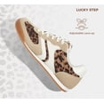 thumbnail image 5 of LUCKY STEP Womens Retro Thin Sole Lace up Fashion Sneakers Classic Lightweight Casual Shoes,Leopard, 5 of 10