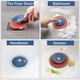 thumbnail image 2 of Juego de 3 tapones de drenaje para ducha, coladores de silicona para desagüe de bañera, recogedor de pelo de silicona, tapones de drenaje para ducha, fáciles de instalar y limpiar para baño, bañera y cocina. BRI Rojo Verde, 2 of 5