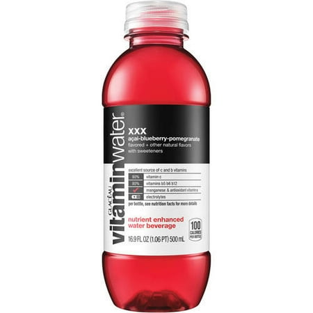 Vitamin Water XXX Acai Blueberry Pomegranate Water Beverage, 16.9 Fl ...