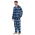 thumbnail image 2 of Ashford & Brooks Mens Flannel Plaid Pajamas Long Pj Set, 2 of 5