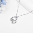 thumbnail image 3 of Heart Necklace Sterling Silver Tooth Fairy Heart Pendant Necklace Women Jewelry Gifts, 3 of 6